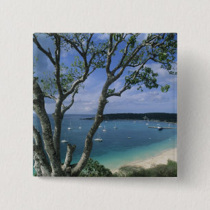 Karibik, Anguilla-Insel, Road Bay Harbour. Button