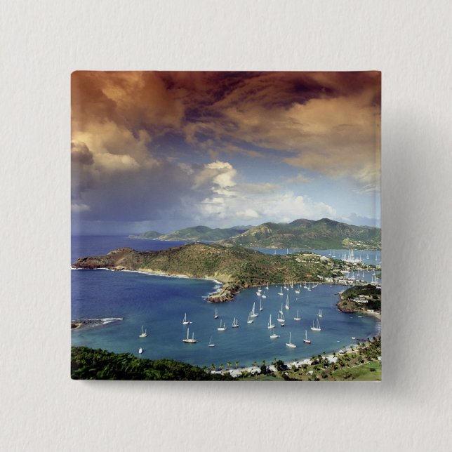 Karibik, Antigua. Button (Vorderseite)