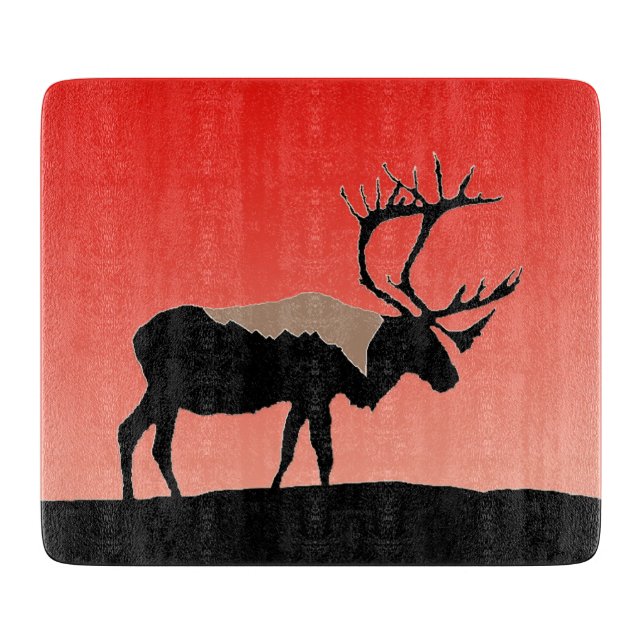 Karibik bei Sunset - Original Wildlife Art Schneidebrett (Vorderseite)