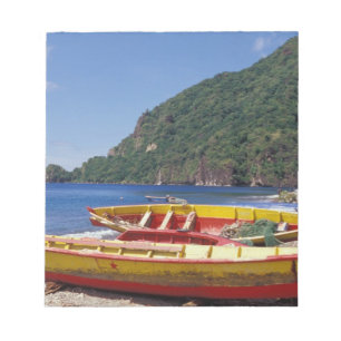Karibik, BWI, St. Lucia, Segelboote, Soufriere. Notizblock