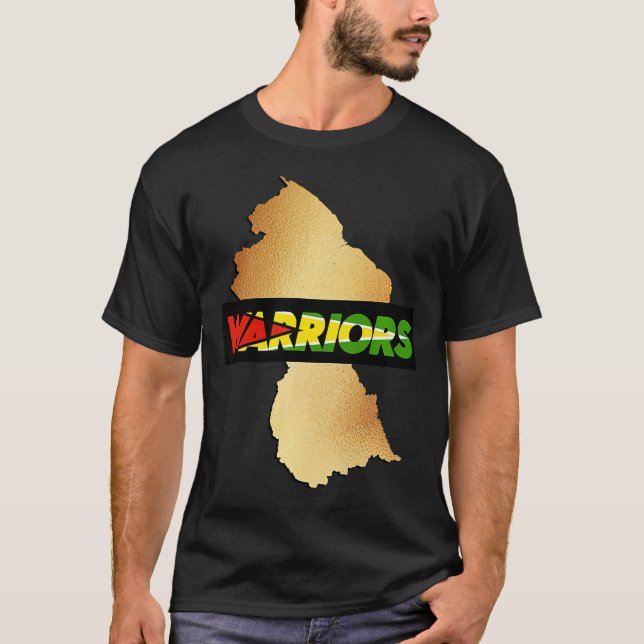 Karibik Cricket Guyana Krieger Guyanische Cricket T-Shirt (Vorderseite)