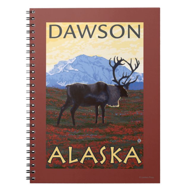 Karibik - Dawson, Alaska Notizblock (Vorderseite)