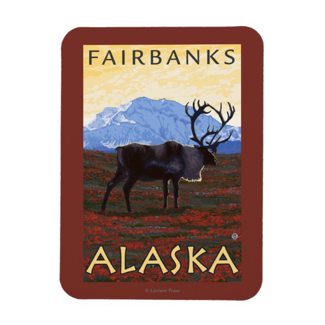 Karibik - Fairbanks, Alaska Magnet (Vertikal)