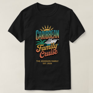 Karibik-Familienkreuzfahrt Benutzerdefinierter pas T-Shirt