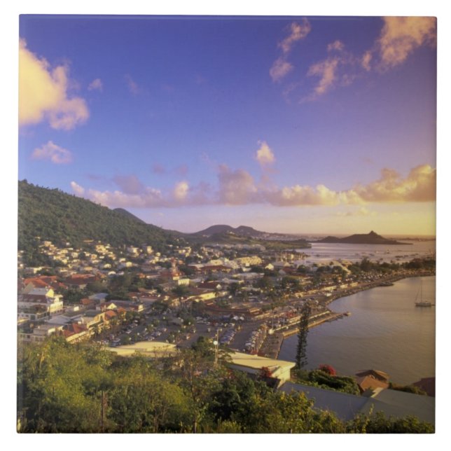 Karibik, Französisch-Westindien, St. Martin. Fliese (Vorderseite)