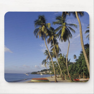 KARIBIK, Grenada, St. George, Boote auf Palmen Mousepad