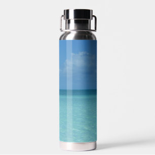 Karibik-Horizont Tropisches Türkisblau Trinkflasche