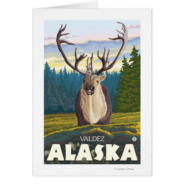 Karibik im Wald - Valdez, Alaska (Vorne)