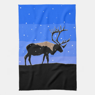 Karibik im Winter - Original Wildlife Art Geschirrtuch