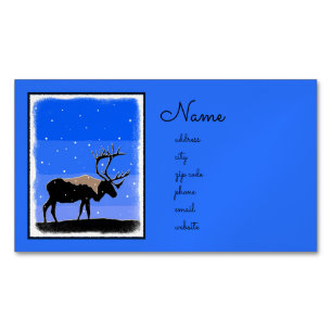 Karibik im Winter - Original Wildlife Art Magnetische Visitenkarte