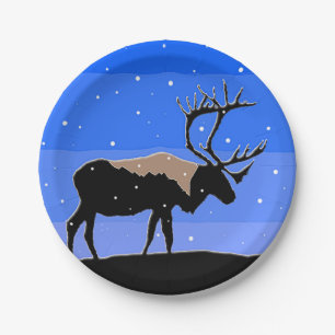Karibik im Winter - Original Wildlife Art Pappteller