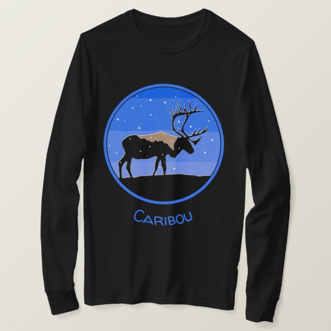 Karibik im Winter - Original Wildlife Art T-Shirt (Design vorne)