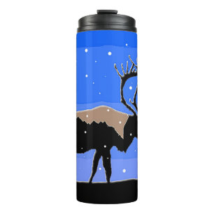 Karibik im Winter - Original Wildlife Art Thermosbecher