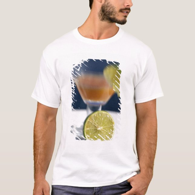 Karibik, Jungfrau Tropischer Rum-Punch T-Shirt (Vorderseite)