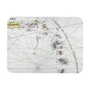 KARIBIK: KARTE, 1775 MAGNET