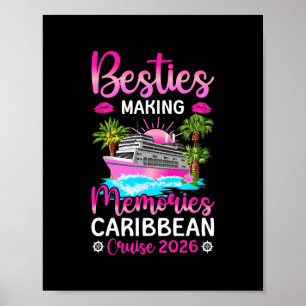 Karibik-Kreuzfahrt 2026 Besties Erinnerungen schaf Poster