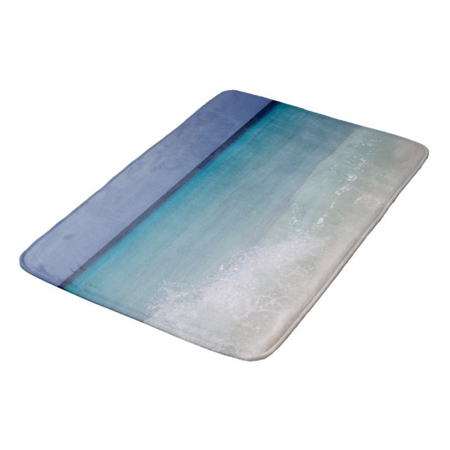 Karibik-Ozean-Strandtraum 11 Badematte (Schrägansicht)