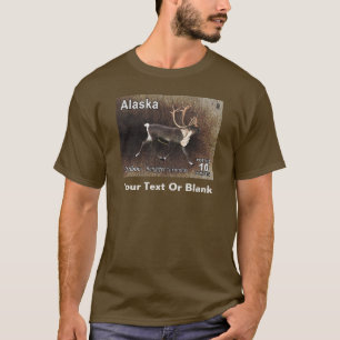 Karibik (Reindeer) - Alaska Postage T-Shirt