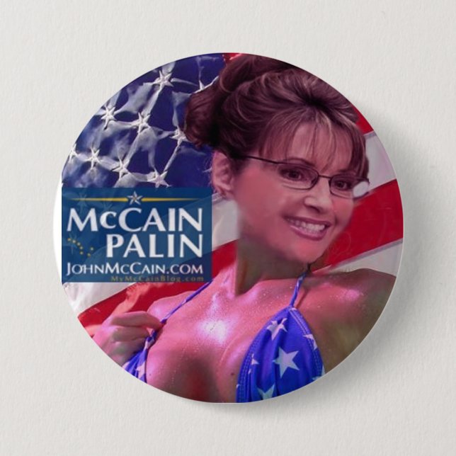 Karibik - Sarah Palin Button (Vorderseite)