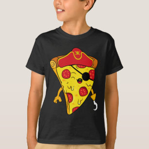 Karibik See Dieb Freibeuter Kleinkind Junge Pizza T-Shirt