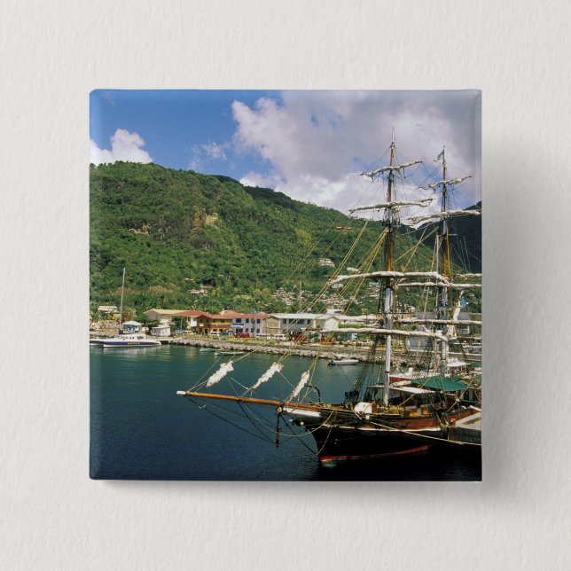 Karibik, St. Lucia, Soufriere. Boote in Button (Vorderseite)