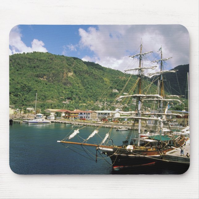 Karibik, St. Lucia, Soufriere. Boote in Mousepad (Vorne)
