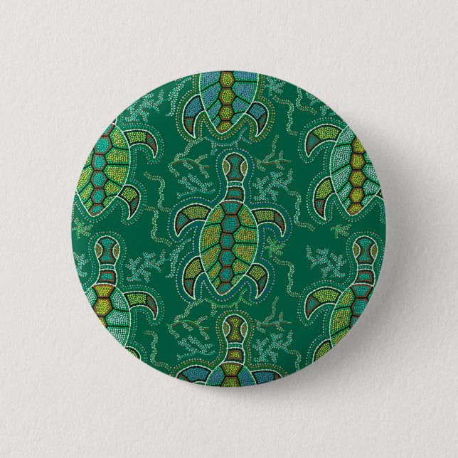 Karibik Tortuga Button (Vorderseite)