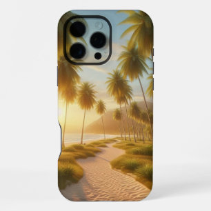 Karibik-/Tropen-/Hawaii-Strandsonnenuntergang iPhone 16 Pro Max Hülle