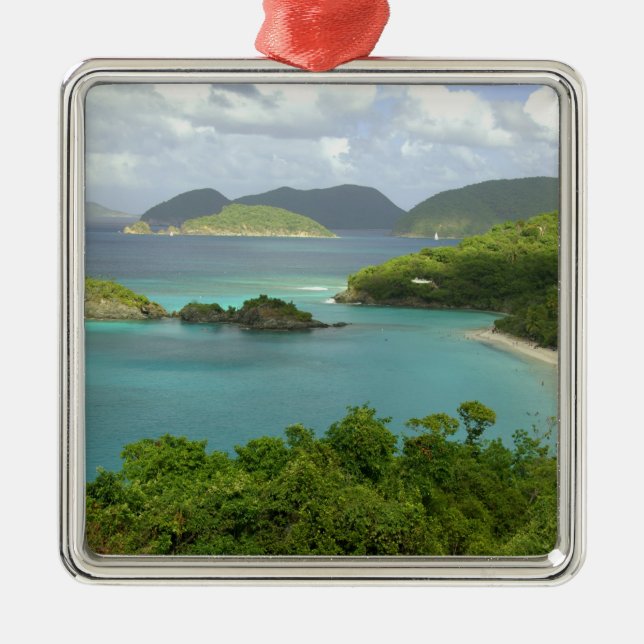 Karibik, U.S. Jungfrau Islands, St. John, Trunk 2 Ornament Aus Metall (Vorne)