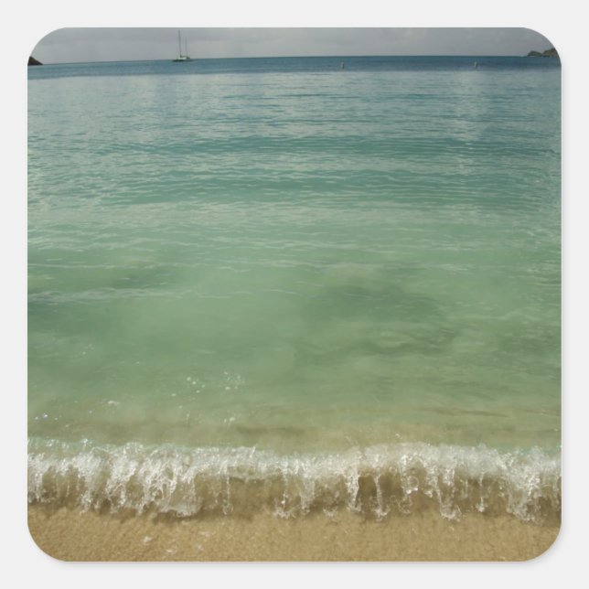 Karibik, U.S. Jungfrau Islands, St.Thomas, 4 Quadratischer Aufkleber (Vorderseite)