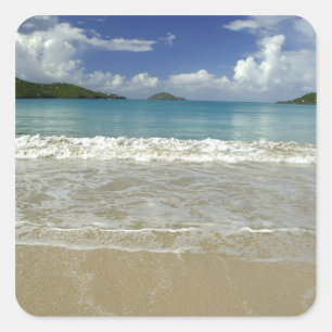 Karibik, U.S. Jungfrau Islands, St.Thomas, 6 Quadratischer Aufkleber
