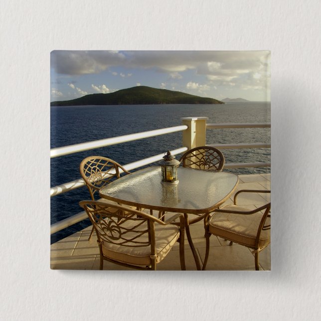Karibik, U.S. Jungfrau Islands, St. Thomas.Ansehen Button (Vorderseite)