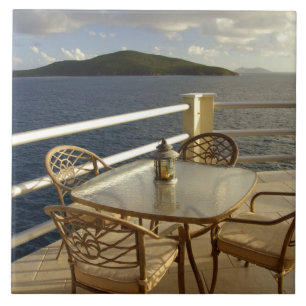 Karibik, U.S. Jungfrau Islands, St. Thomas.Ansehen Fliese