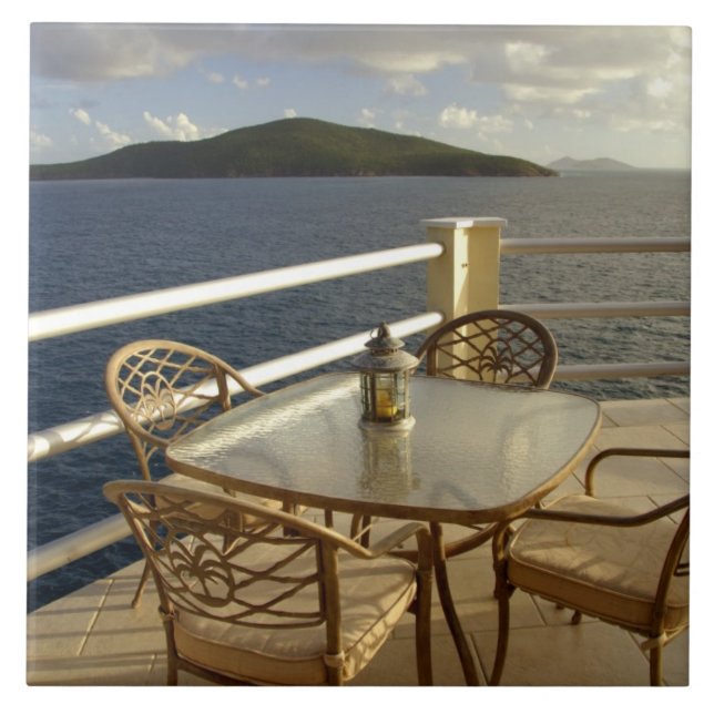 Karibik, U.S. Jungfrau Islands, St. Thomas.Ansehen Fliese (Vorderseite)