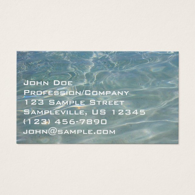 Karibik Wasser Abstrakt blauer Natur (Vorderseite)