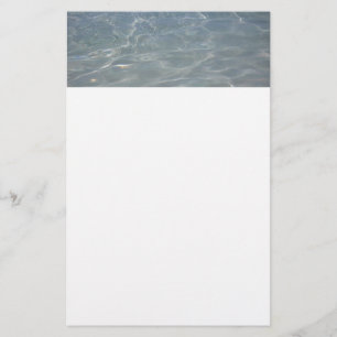 Karibik Wasser Abstrakt blauer Natur Briefpapier