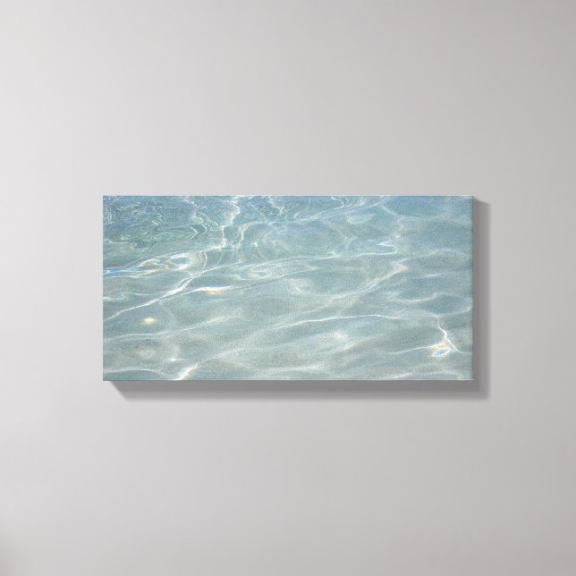 Karibik Wasser Abstrakt blauer Natur Leinwanddruck (Vorderseite)