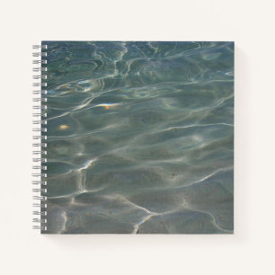 Karibik Wasser Abstrakt blauer Natur Notizbuch
