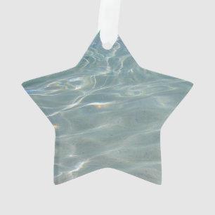 Karibik Wasser Abstrakt blauer Natur Ornament