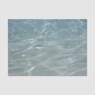 Karibik Wasser Abstrakt blauer Natur Seidenpapier