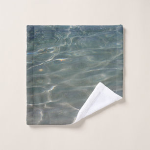 Karibik Wasser Abstrakt blauer Natur Waschlappen