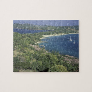 Karibik, Westindische Inseln, St. Lucia. Ansicht v Puzzle
