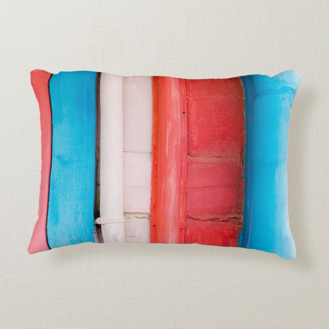 Karibikfarben - abstrakt dekokissen (Rückseite)