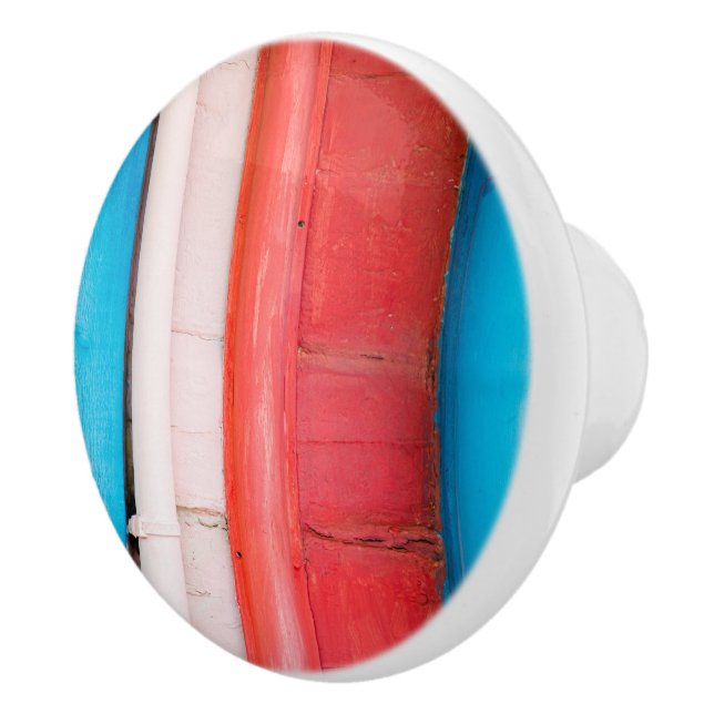 Karibikfarben - abstrakt keramikknauf (Rechts)