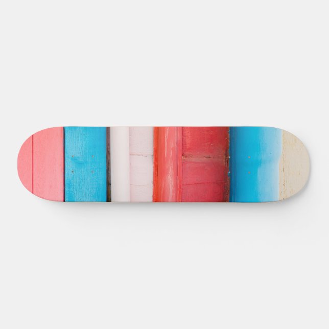 Karibikfarben - abstrakt skateboard (Horizontal)