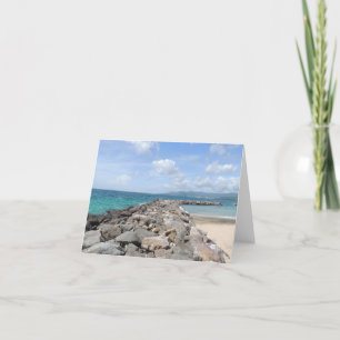 Karibische Anlegestellen Notecards Karte