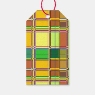 Karibische Bunte Stoff Madras Karo Geschenkanhänger