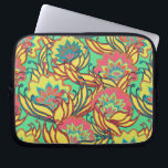 Karibische Farben Boho Blumenmuster Laptopschutzhülle<br><div class="desc">Lebhafte Farben der Karibik in diesem inspirierten Blumenmuster. Die Farbtöne Rosa,  Orange,  Gelb,  Blau und Türkis.</div>