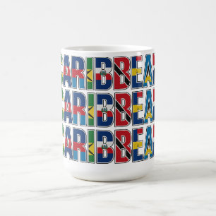 Karibische Flaggen Kaffeetasse