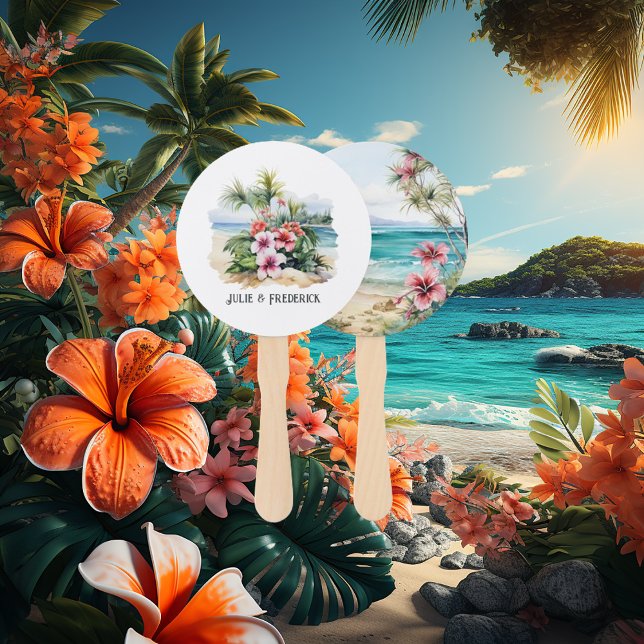 Karibische Hochzeit in Urlaubsort Fächer (Caribbean Wedding)